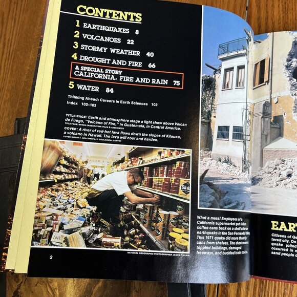 Lot of 3 Planet Earth Books Time Life Books Flood Earthquake Underground Worlds - Picture 10 of 10